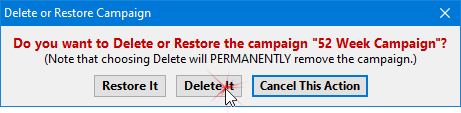 Deleting a Campaign