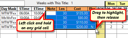 Selecting Cells to Erase Selecting Cells to Erase