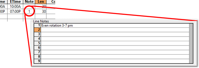 Line Note Example Line Note Example