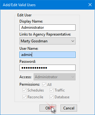 Naming the Administrator