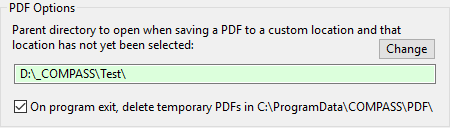 PDF Options PDF Options