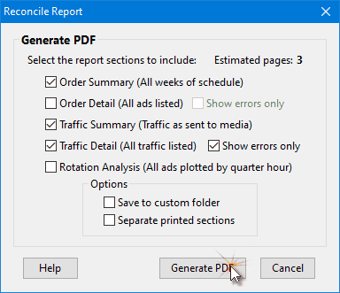 Reconcile Report Reconcile Report