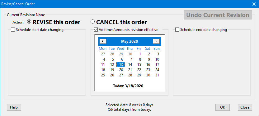 Revising an Order Revising an Order