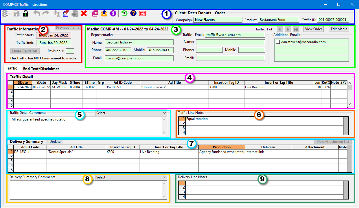 Traffic Instructions