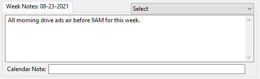 Week Notes Week Notes