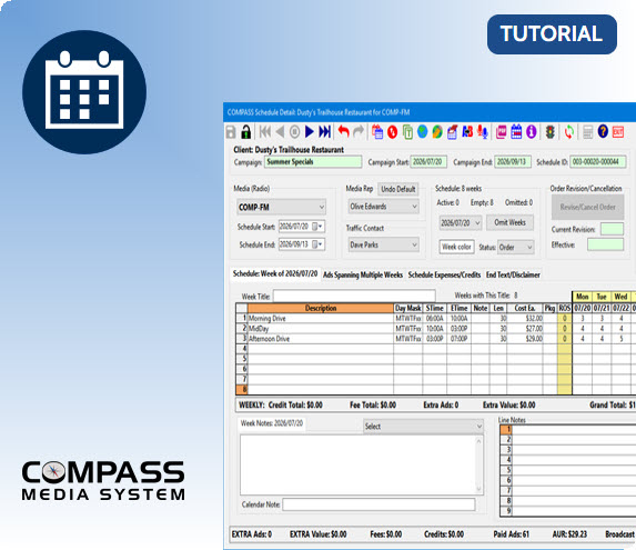 Schedule Tutorial